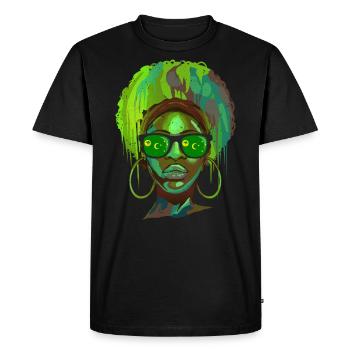 Îles Cocos - T-shirt Premium bio Homme - noir - Devant - Nico (187cm)