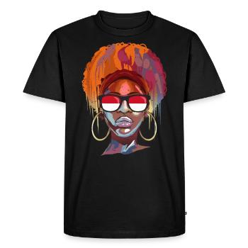 Indonésie - T-shirt Premium bio Homme - noir - Devant - Nico (187cm)