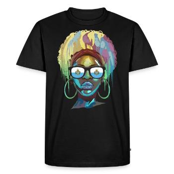 Saint-Marin - T-shirt Premium bio Homme - noir - Devant - Nico (187cm)