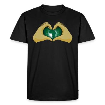 Union africaine - T-shirt Premium bio Homme - noir - Devant - Nico (187cm)