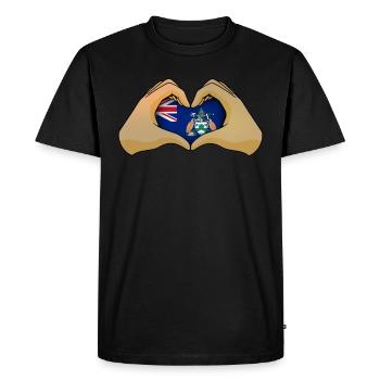 Ascension - Men's Premium Organic T-Shirt - black - Front - Nico (187cm)
