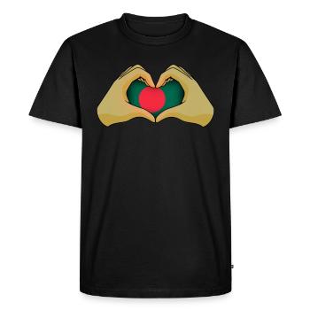 Bangladesh - T-shirt Premium bio Homme - noir - Devant - Nico (187cm)