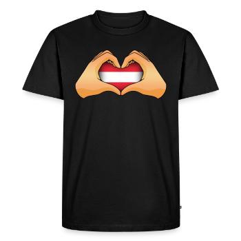 Autriche - T-shirt Premium bio Homme - noir - Devant - Nico (187cm)