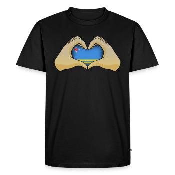 Aruba - T-shirt Premium bio Homme - noir - Devant - Nico (187cm)