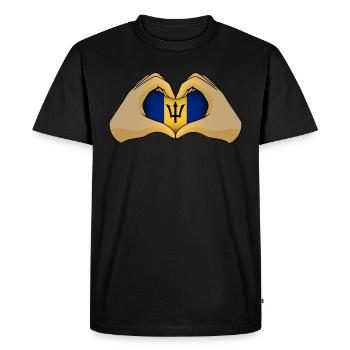 Barbade - T-shirt Premium bio Homme - noir - Devant - Nico (187cm)