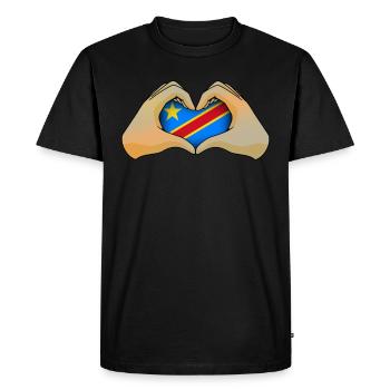 Democratic Republic of the Congo - Men's Premium Organic T-Shirt - black - Front - Nico (187cm)