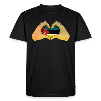 Mozambique - T-shirt Premium bio Homme - noir - Devant - Nico (187cm)