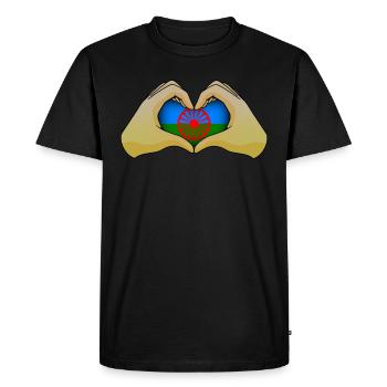 Roma - Men's Premium Organic T-Shirt - black - Front - Nico (187cm)