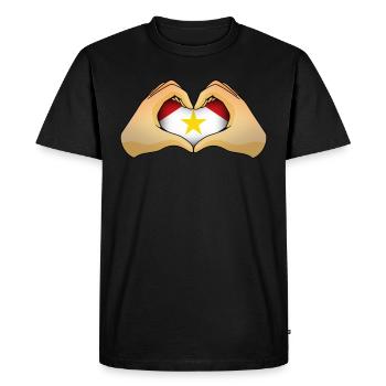 Saba - T-shirt Premium bio Homme - noir - Devant - Nico (187cm)