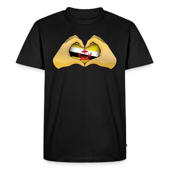 Brunei - T-shirt Premium bio Homme - noir - Devant - Nico (187cm)