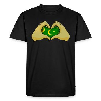 Îles Cocos - T-shirt Premium bio Homme - noir - Devant - Nico (187cm)