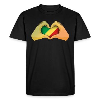 Congo Republic - Men's Premium Organic T-Shirt - black - Front - Nico (187cm)