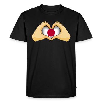 Japan - Men's Premium Organic T-Shirt - black - Front - Nico (187cm)