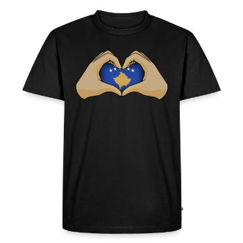 Kosovo (en anglais) - T-shirt Premium bio Homme - noir - Devant - Nico (187cm)