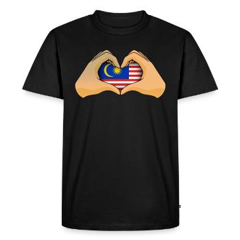 Malaisie - T-shirt Premium bio Homme - noir - Devant - Nico (187cm)