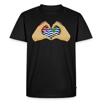 Territoire britannique de l'océan Indien - T-shirt Premium bio Homme - noir - Devant - Nico (187cm)
