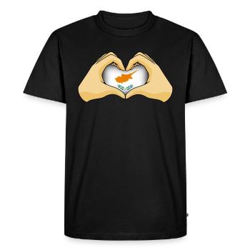 Cyprus - Men's Premium Organic T-Shirt - black - Front - Nico (187cm)