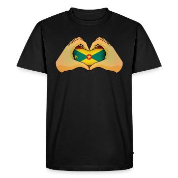 Grenade - T-shirt Premium bio Homme - noir - Devant - Nico (187cm)