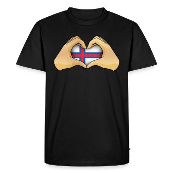 Îles Féroé - T-shirt Premium bio Homme - noir - Devant - Nico (187cm)