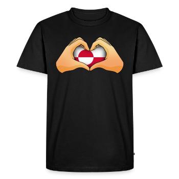 Greenland - Men's Premium Organic T-Shirt - black - Front - Nico (187cm)