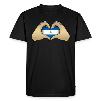 Nicaragua - Men's Premium Organic T-Shirt - black - Front - Nico (187cm)