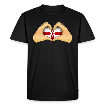 Northern Ireland - Men's Premium Organic T-Shirt - black - Front - Nico (187cm)