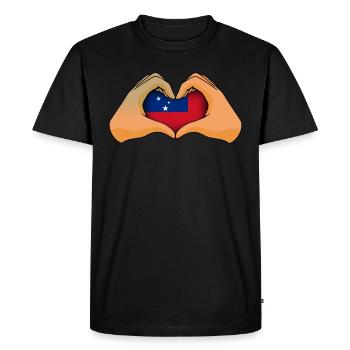 Samoa - T-shirt Premium bio Homme - noir - Devant - Nico (187cm)