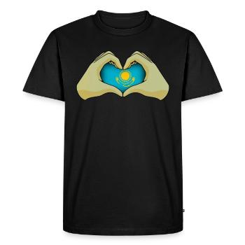Kazakhstan - T-shirt Premium bio Homme - noir - Devant - Nico (187cm)