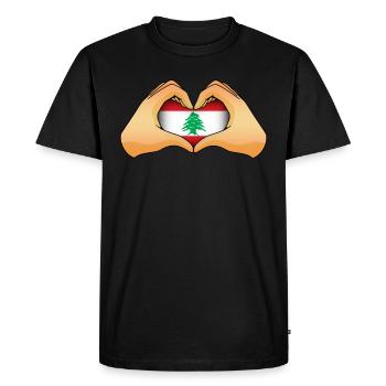 Lebanon - Men's Premium Organic T-Shirt - black - Front - Nico (187cm)