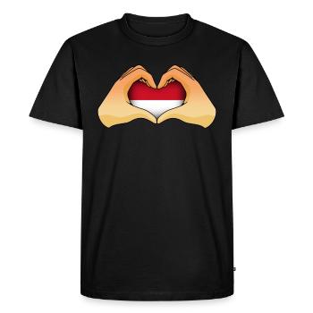Monaco - Men's Premium Organic T-Shirt - black - Front - Nico (187cm)