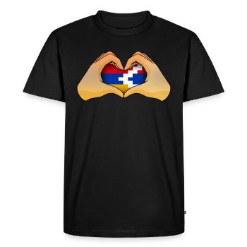Nagorno Karabakh - Men's Premium Organic T-Shirt - black - Front - Nico (187cm)
