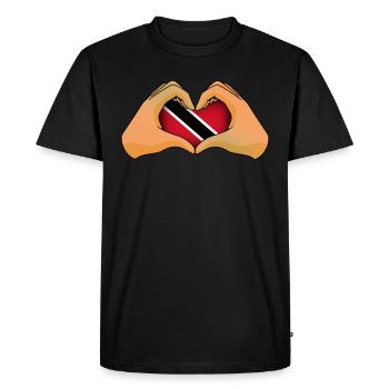Trinité et Tobago - T-shirt Premium bio Homme - noir - Devant - Nico (187cm)