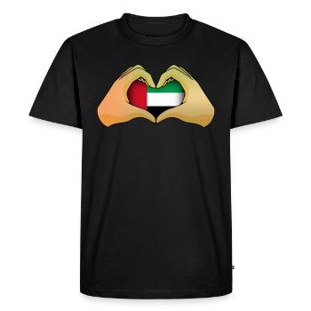 Emirats Arabes Unis - T-shirt Premium bio Homme - noir - Devant - Nico (187cm)
