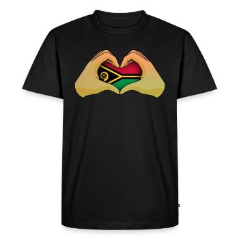 Vanuatu - T-shirt Premium bio Homme - noir - Devant - Nico (187cm)