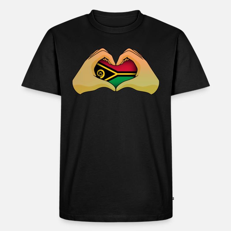 Vanuatu - Männer Premium Bio T-Shirt - Schwarz