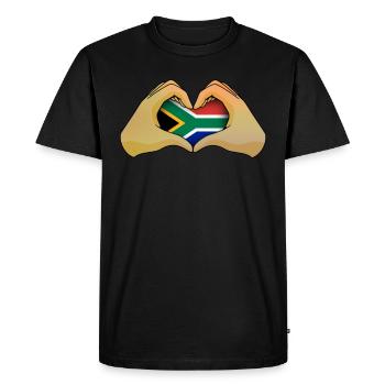Afrique du Sud - T-shirt Premium bio Homme - noir - Devant - Nico (187cm)