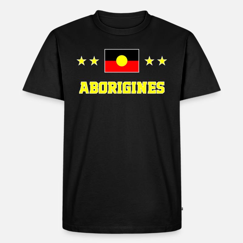 Aborigines - Männer Premium Bio T-Shirt - Schwarz
