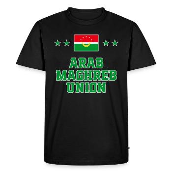Union du Maghreb arabe - T-shirt Premium bio Homme - noir - Devant - Nico (187cm)