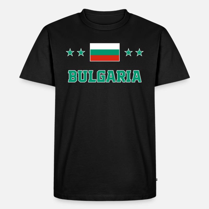 Bulgarien - Männer Premium Bio T-Shirt - Schwarz