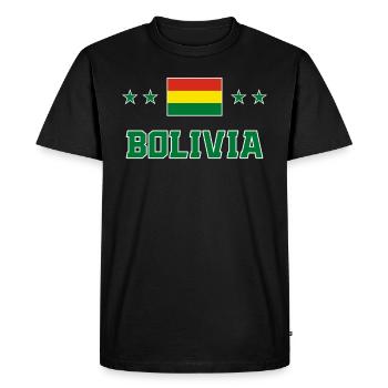 Bolivie - T-shirt Premium bio Homme - noir - Devant - Nico (187cm)