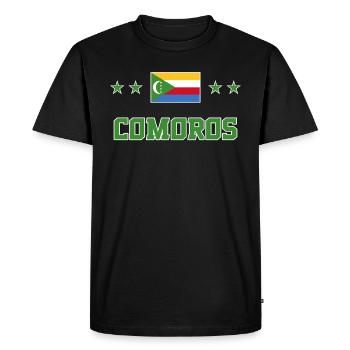 Comores - T-shirt Premium bio Homme - noir - Devant - Nico (187cm)