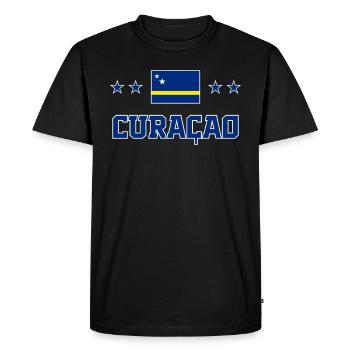 Curaçao - T-shirt Premium bio Homme - noir - Devant - Nico (187cm)
