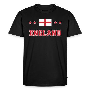 England - Men's Premium Organic T-Shirt - black - Front - Nico (187cm)