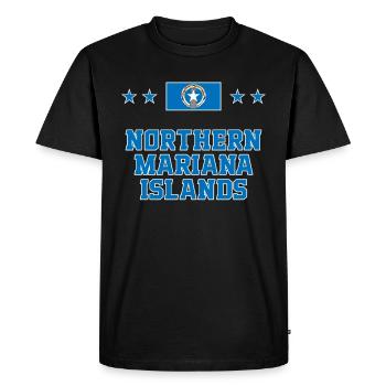 Northern Mariana Islands - Men's Premium Organic T-Shirt - black - Front - Nico (187cm)