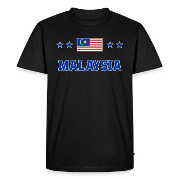 Malaisie - T-shirt Premium bio Homme - noir - Devant - Nico (187cm)