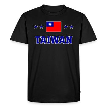 Taïwan - T-shirt Premium bio Homme - noir - Devant - Nico (187cm)