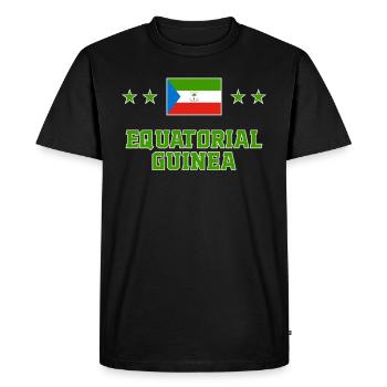 Guinée équatoriale - T-shirt Premium bio Homme - noir - Devant - Nico (187cm)