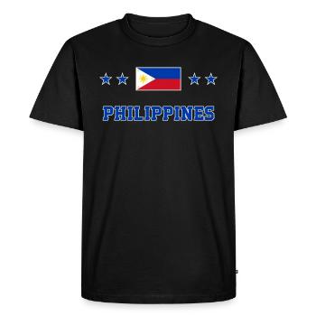 Philippines - Men's Premium Organic T-Shirt - black - Front - Nico (187cm)