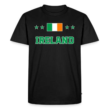Irlande - T-shirt Premium bio Homme - noir - Devant - Nico (187cm)