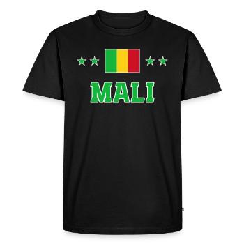 Mali - T-shirt Premium bio Homme - noir - Devant - Nico (187cm)